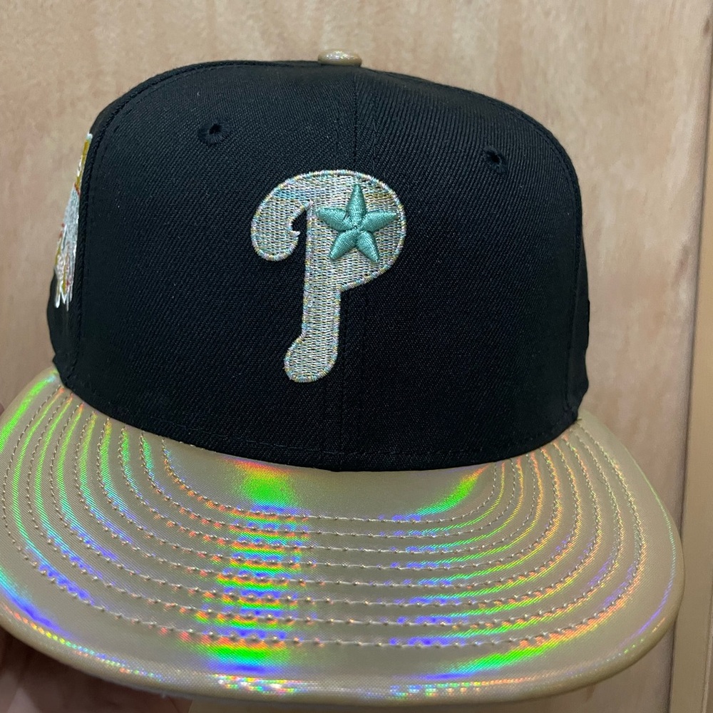 Hat Club marine metallics Philadelphia Phillies size 7 1/8 brand new